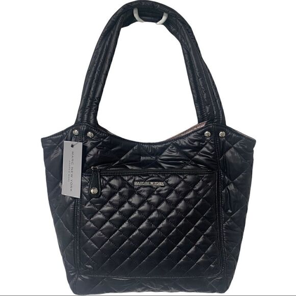 Andrew Mark Black Large Quilted - Picture 1 of 5